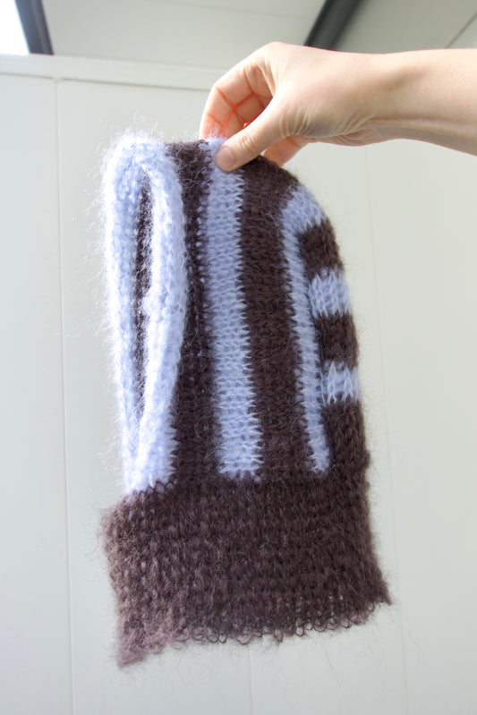 Balaclava blue and brown