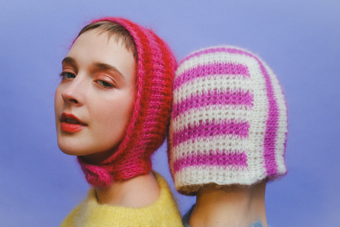 White and Pink bonnet