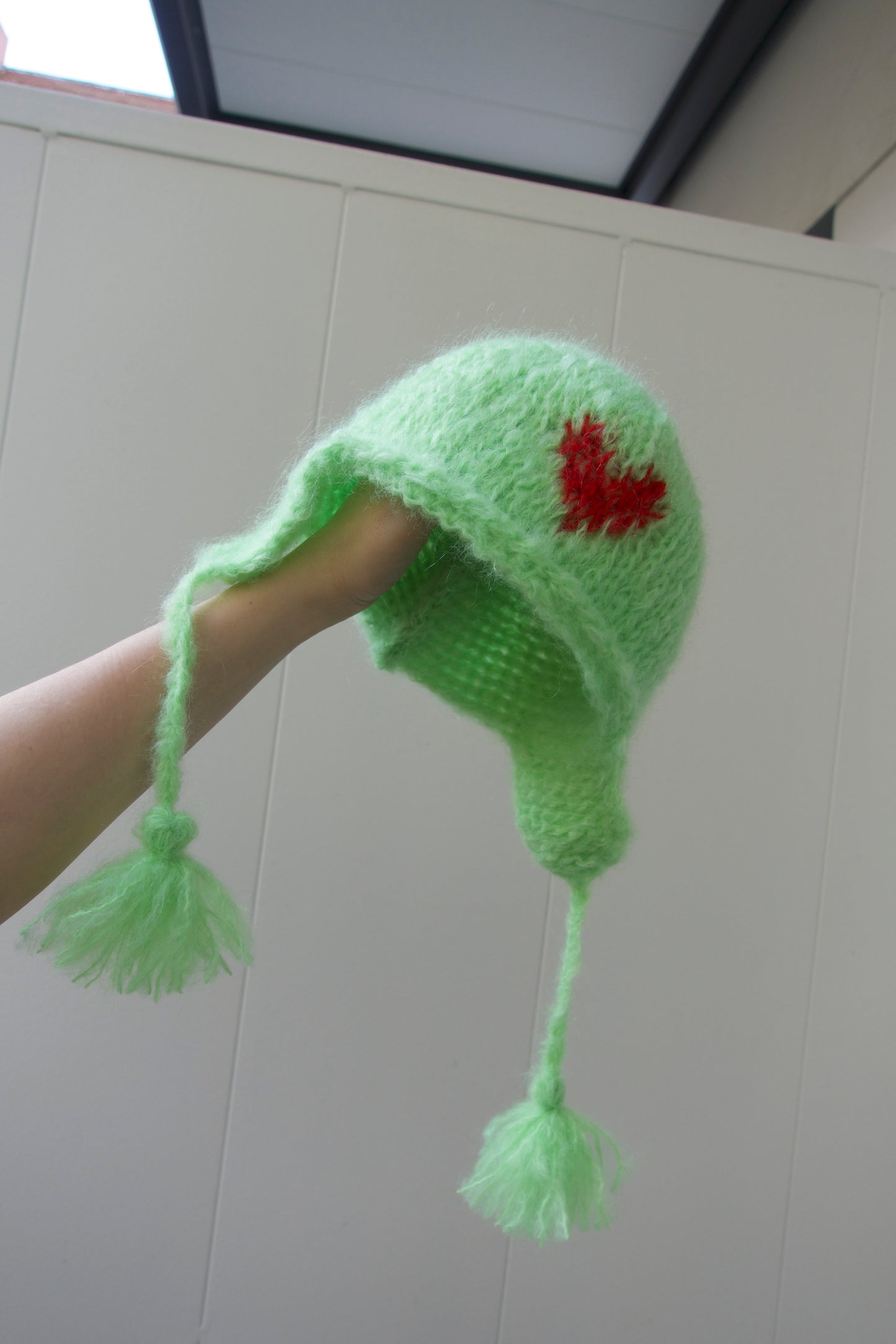The green "Love" hat with red heart